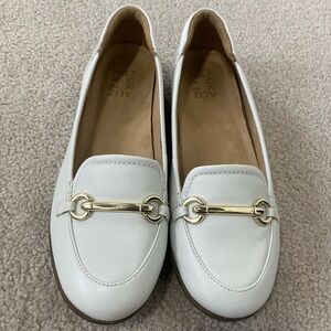 White loafers